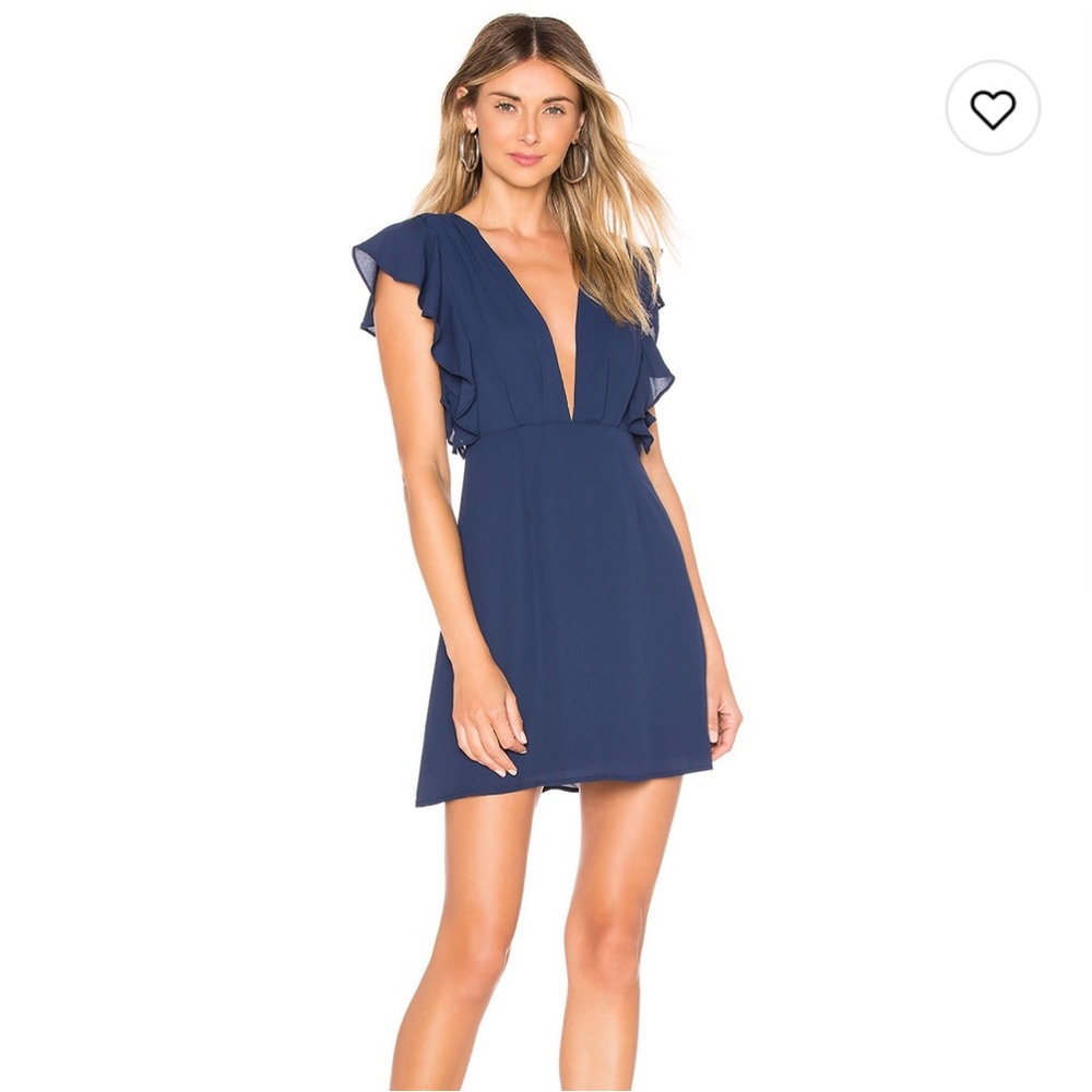 Revolve Superdown Ariana Ruffle Mini Dress - Picture 2 of 4